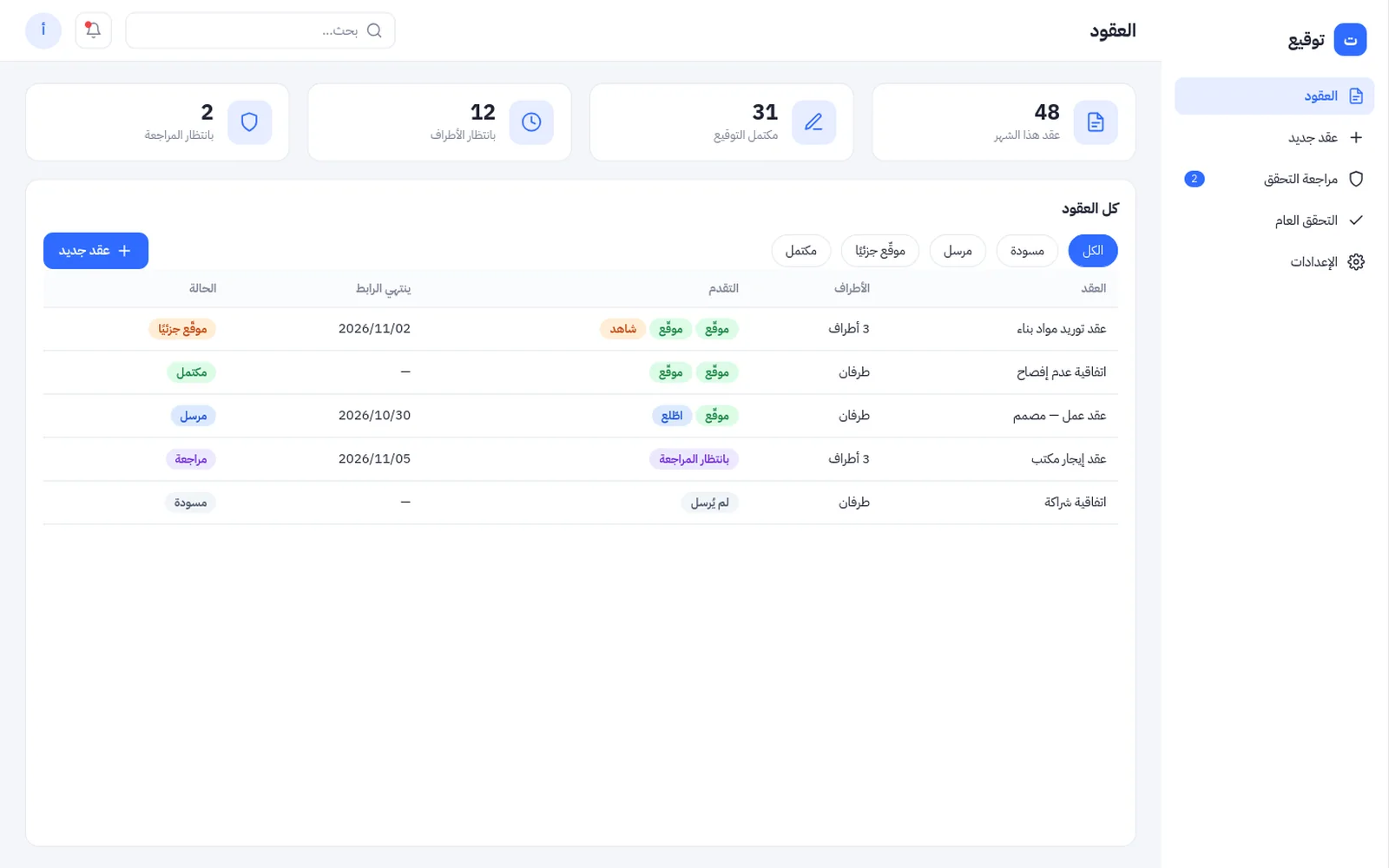 منصة التوقيع الإلكتروني